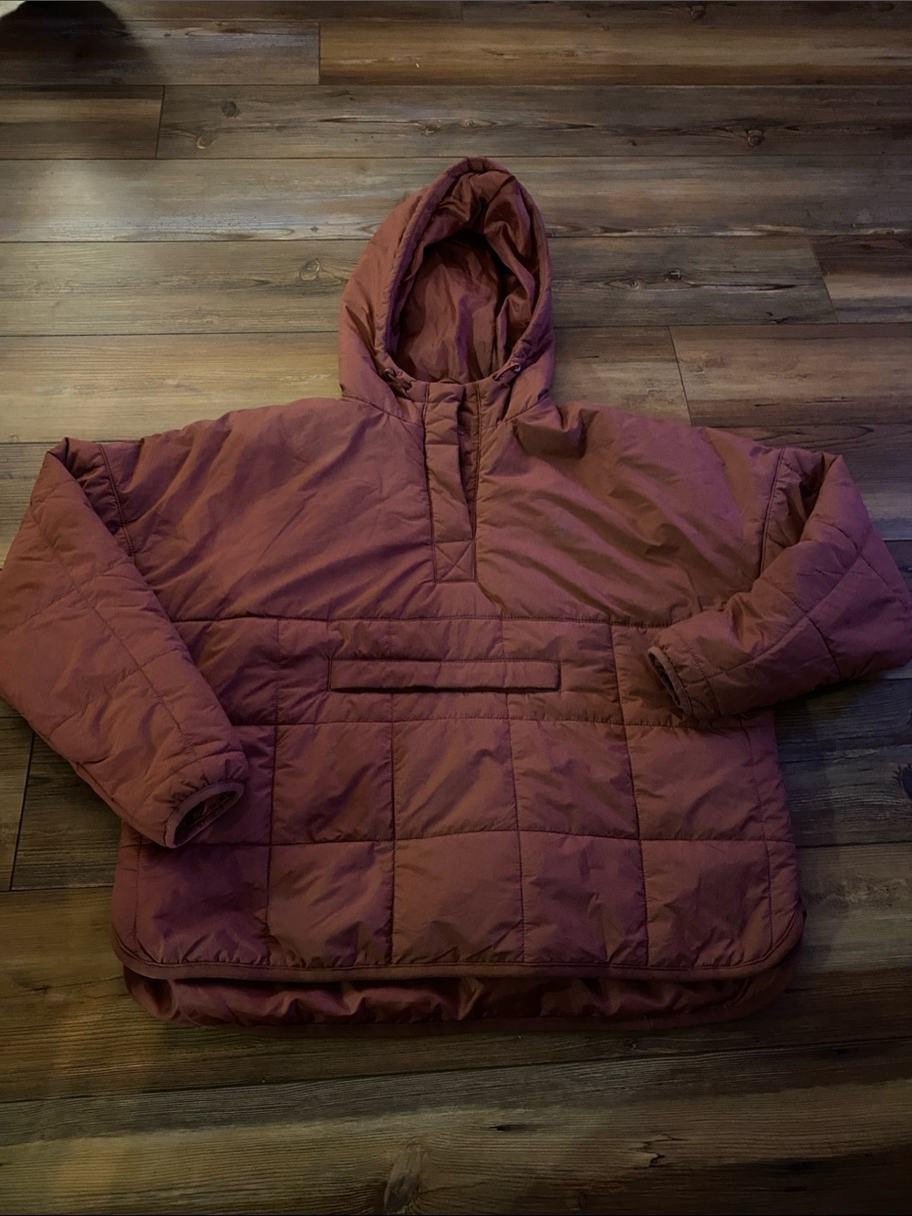 Timberland Hooded Quilted Pullover Jacket - dark rose (99)